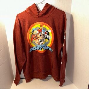 Looney Tunes Size Large Hoodie Bugs Bunny, Taz, Sylvester, Elmer Fudd